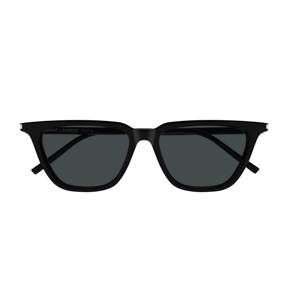 saint laurent eyewear saint laurent sl 889 sulpice thin 001 black sunglasses