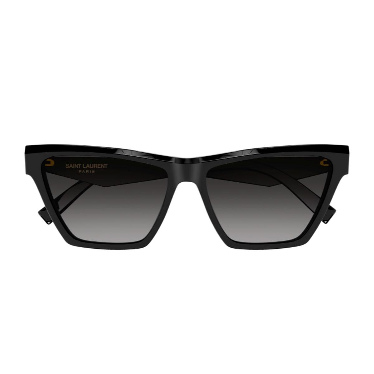 saint laurent eyewear saint laurent sl m103 linea monogram 001 black grey sunglasses
