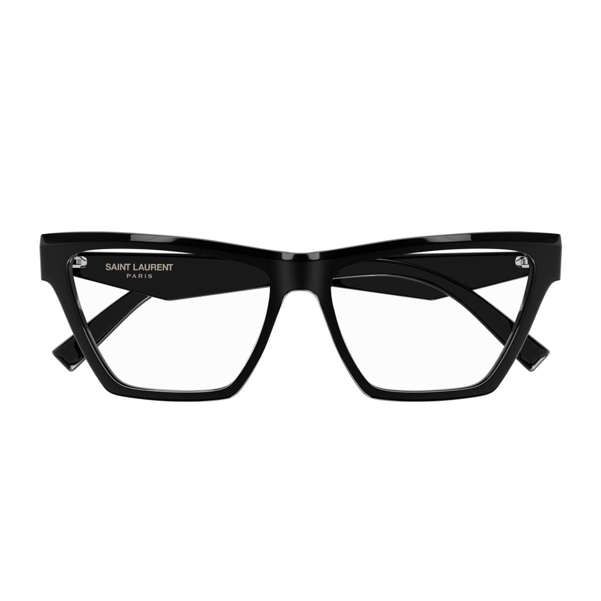 saint laurent eyewear saint laurent sl m103 opt linea monogram 001 black glasses
