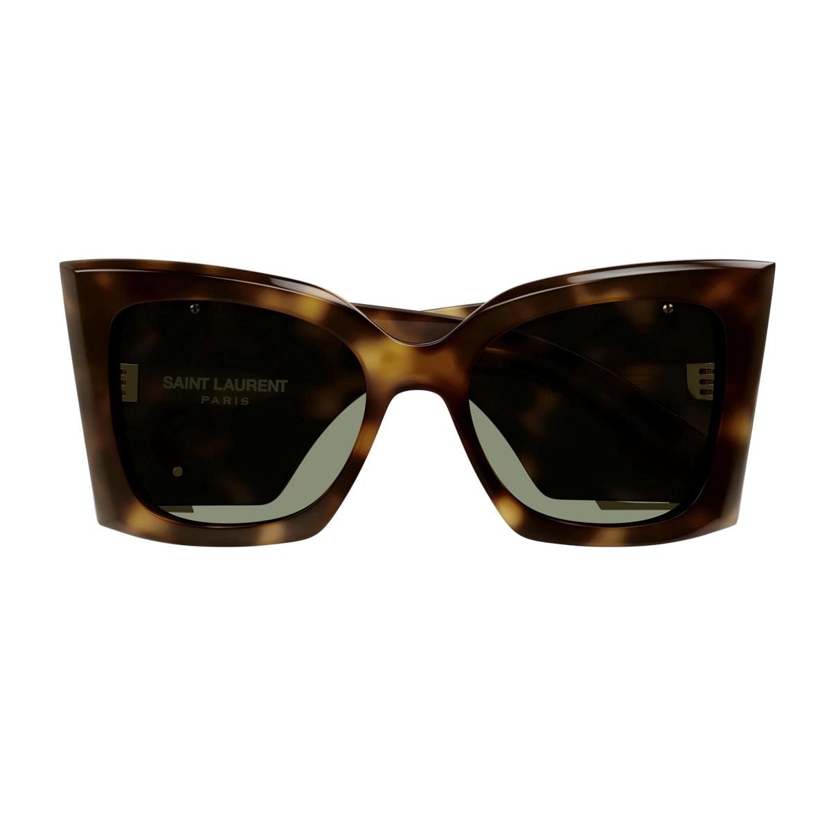 saint laurent eyewear saint laurent sl m119 blaze 002 havana green sunglasses
