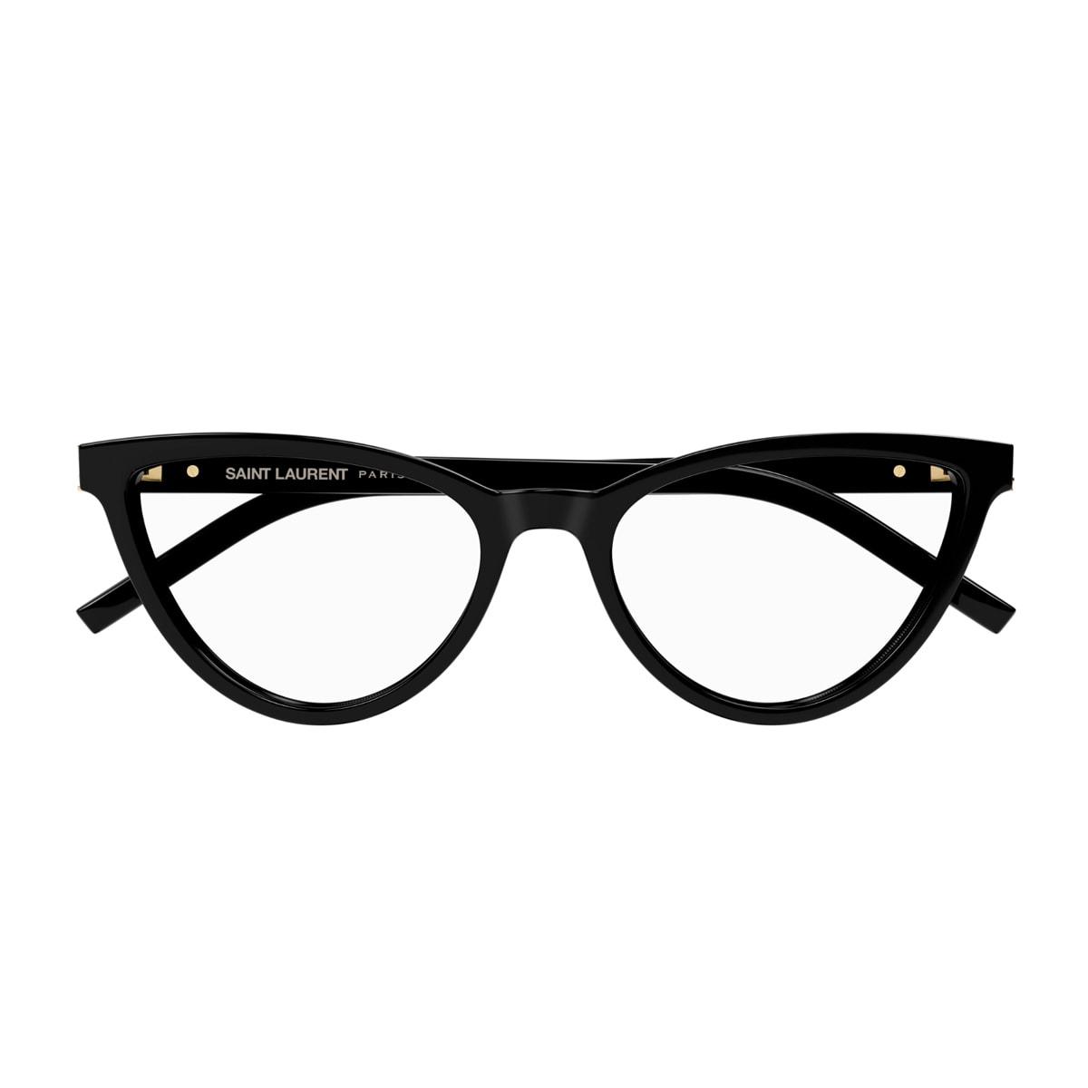 saint laurent eyewear saint laurent sl m138 linea monogram 001 black glasses