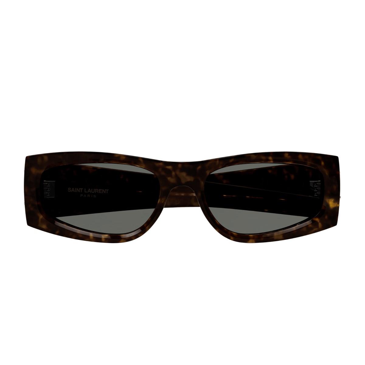 saint laurent eyewear saint laurent sl m140 linea monogram 003 havana grey sunglasses