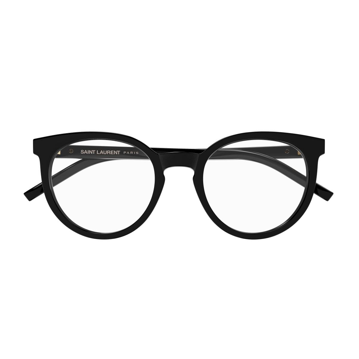 saint laurent eyewear saint laurent sl m147 linea monogram 001 black glasses