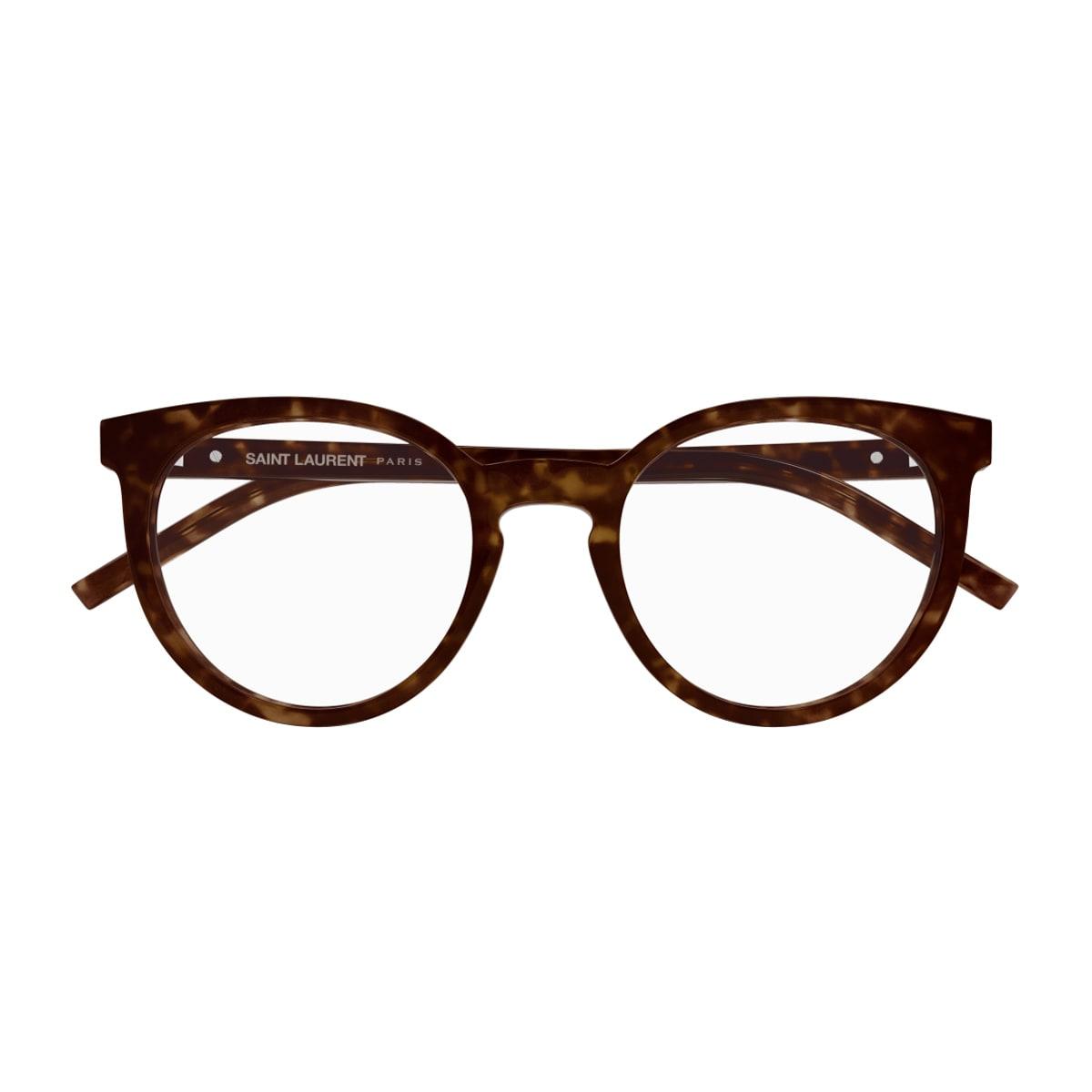 saint laurent eyewear saint laurent sl m147 linea monogram 002 havana glasses