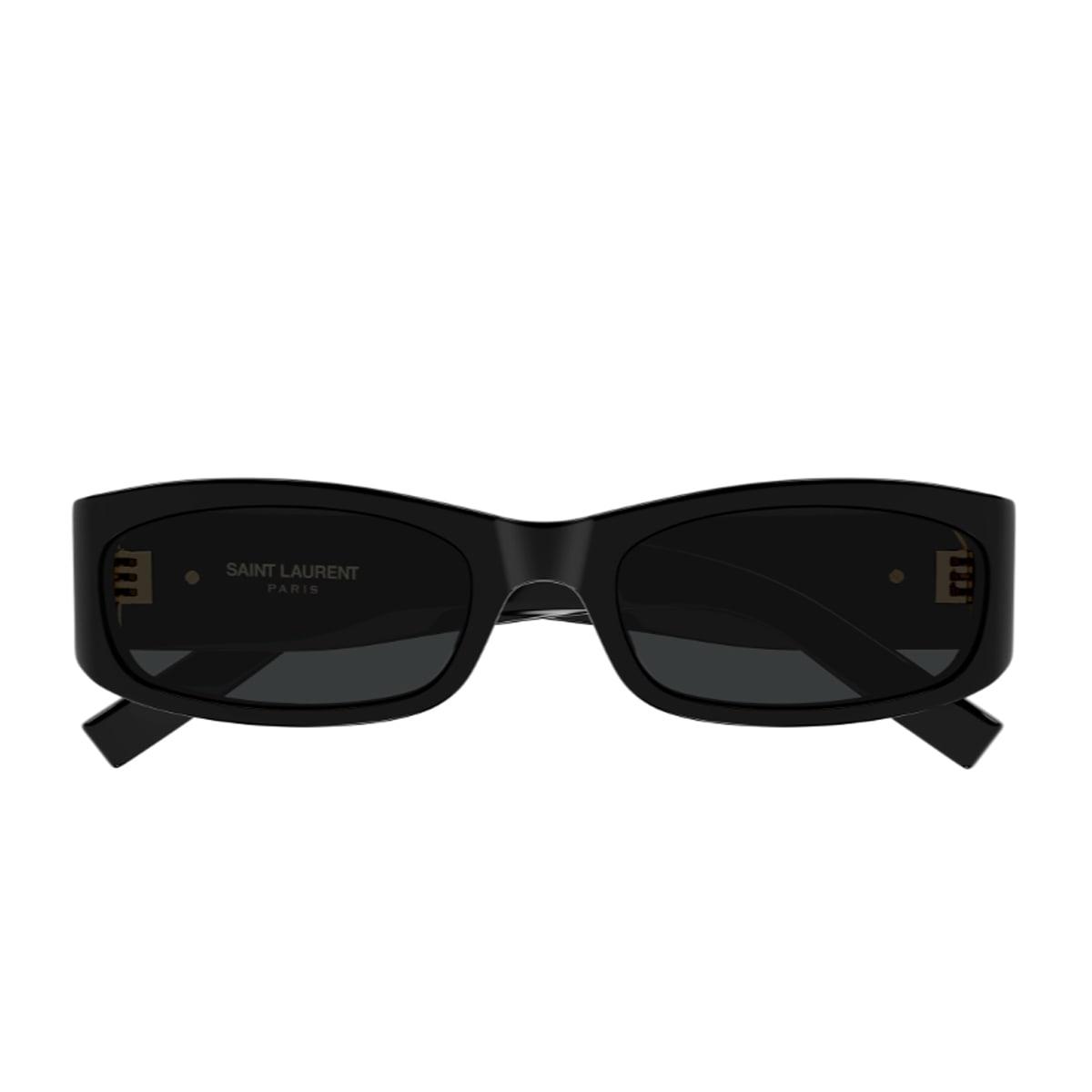 saint laurent eyewear saint laurent sl m152 linea monogram 001 black sunglasses
