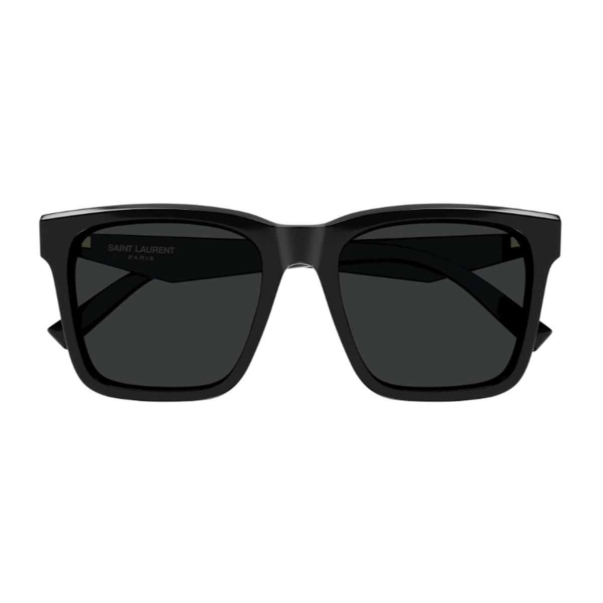 saint laurent eyewear saint laurent sl m170 linea monogram 001 black sunglasses