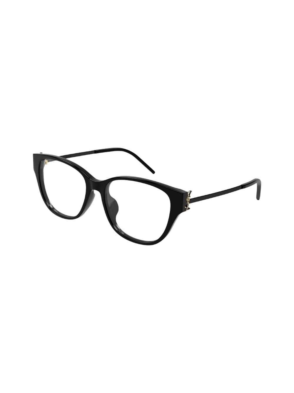 saint laurent eyewear sl m48o - black glasses