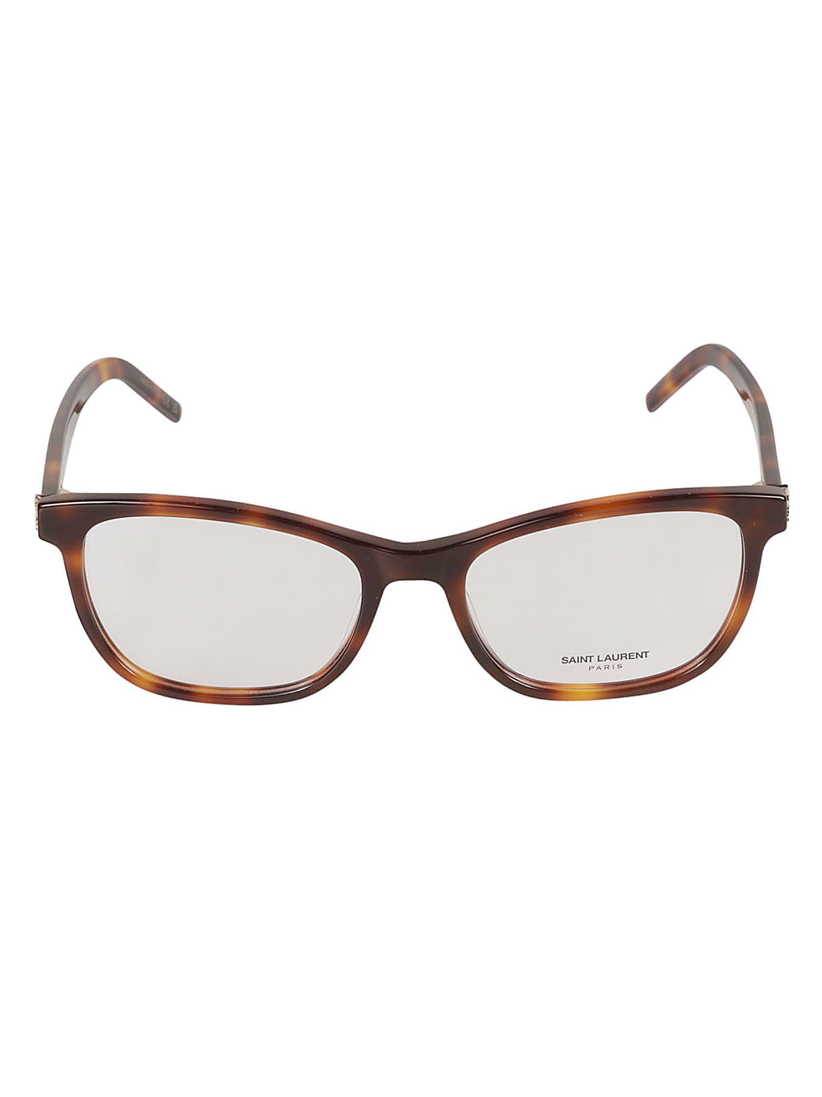 saint laurent eyewear ysl hinge oval frame glasses
