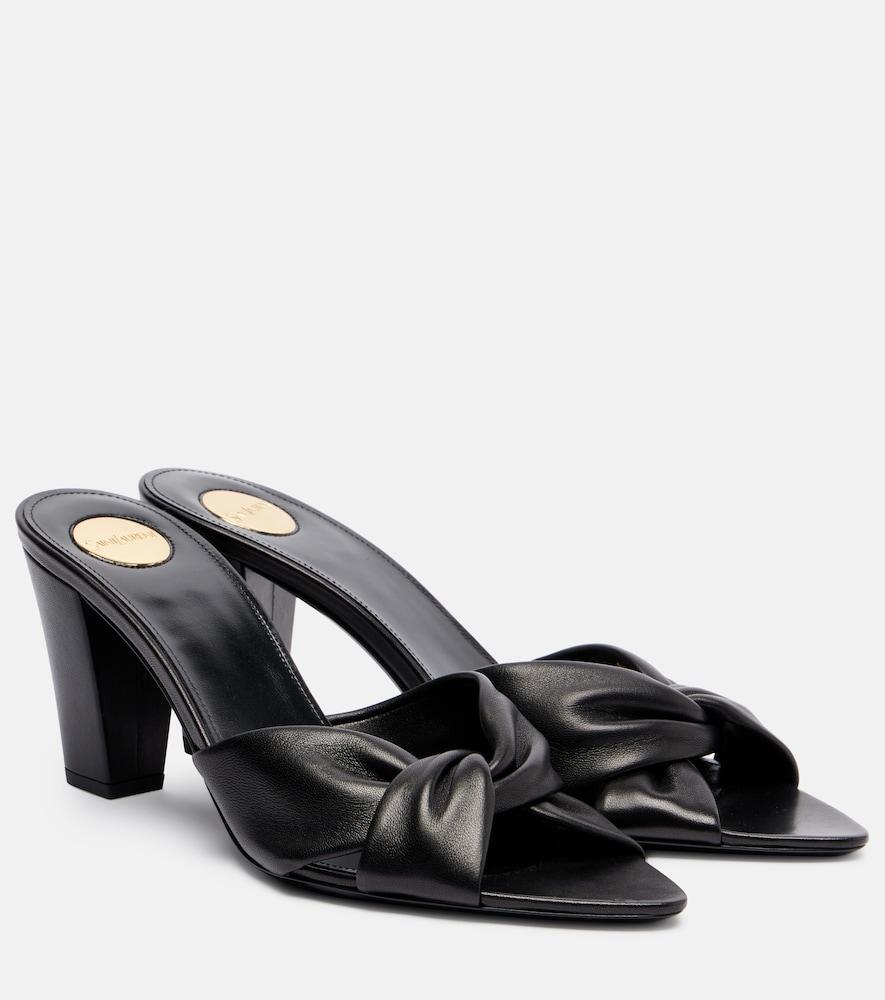 saint laurent franciane 25 leather mules