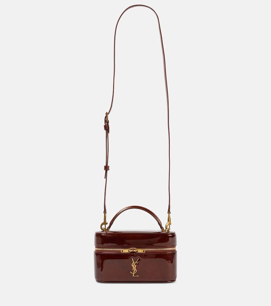 saint laurent gaby cassandre patent leather vanity bag