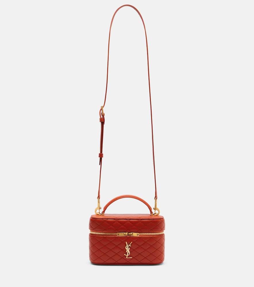 saint laurent gaby leather vanity bag