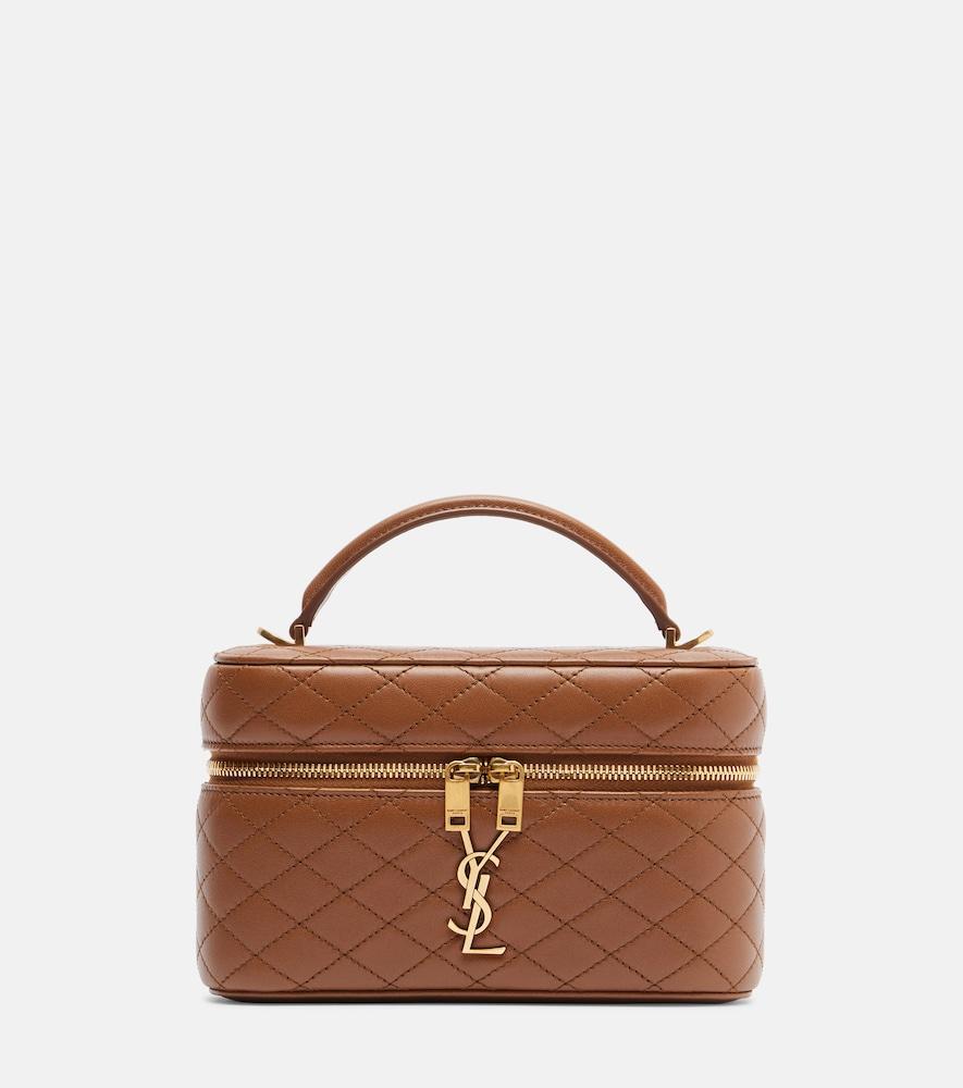 saint laurent gaby leather vanity bag