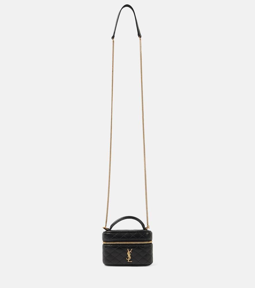 saint laurent gaby micro leather crossbody bag