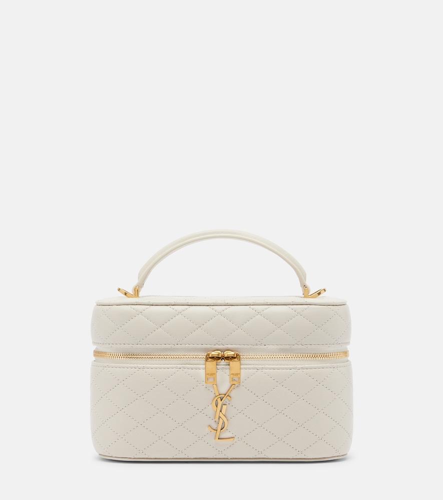 saint laurent gaby mini quilted leather vanity bag