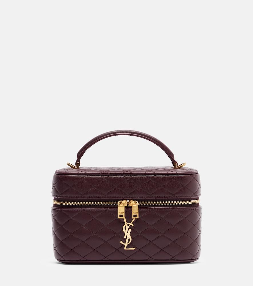 saint laurent gaby patent leather vanity bag