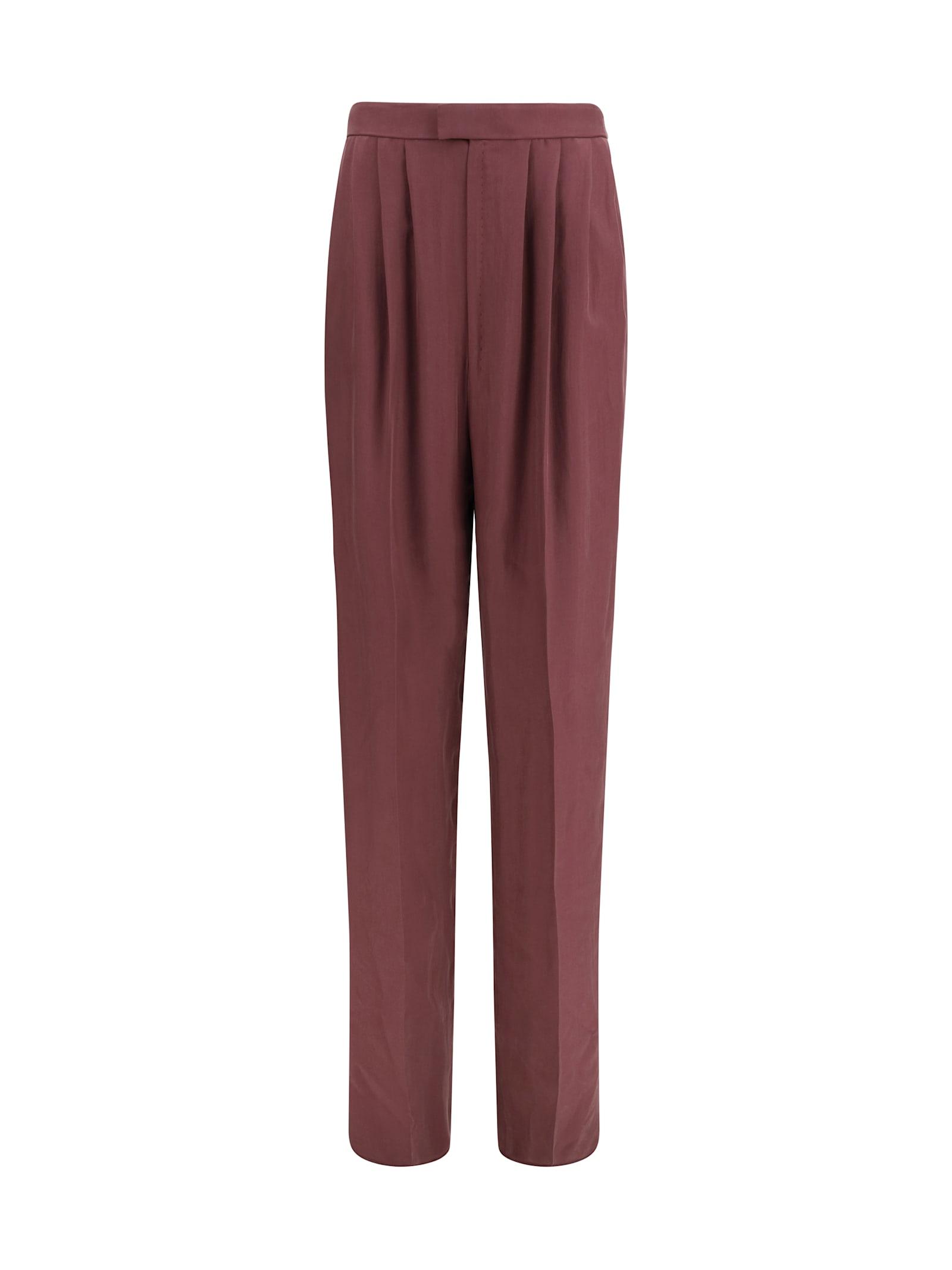 saint laurent habutai silk tailored pants