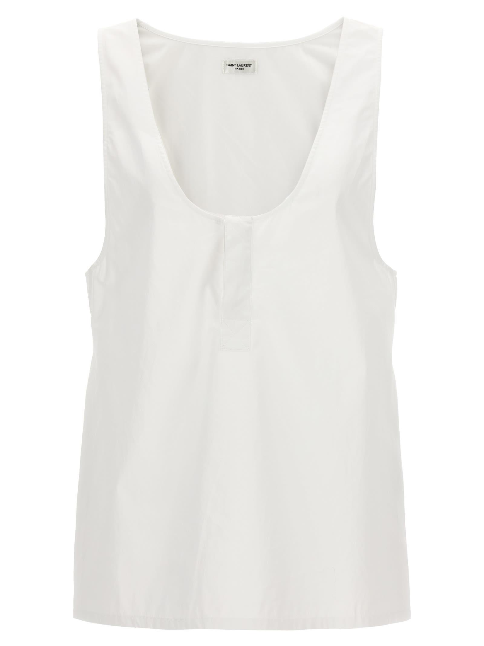 saint laurent henley tank top