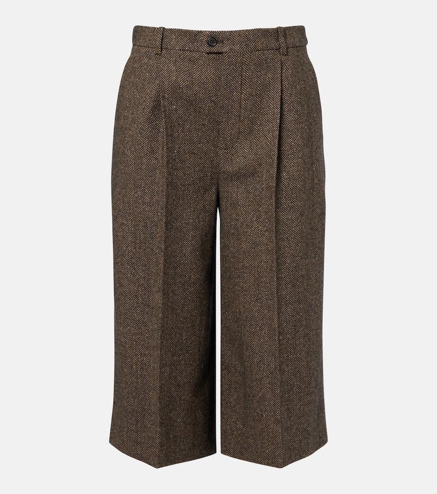 saint laurent herringbone wool