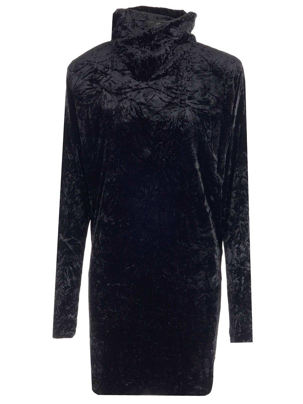 saint laurent high neck long-sleeved top