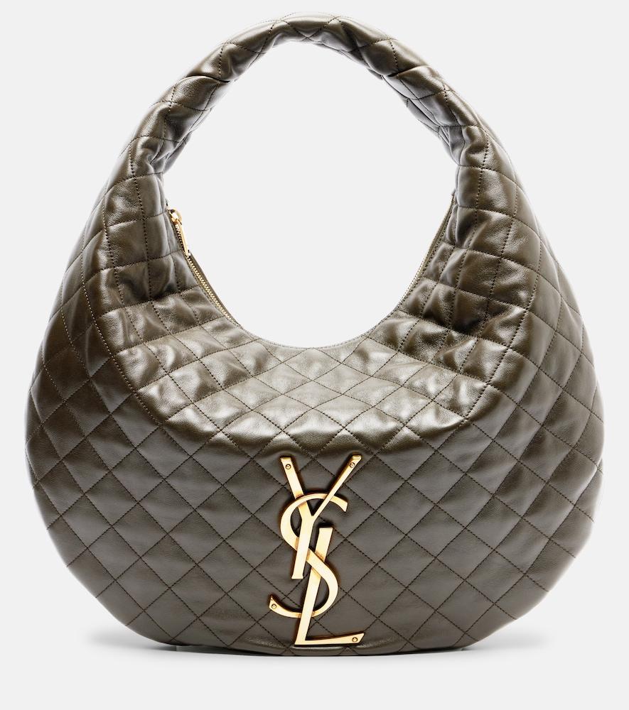 saint laurent icare medium leather shoulder bag