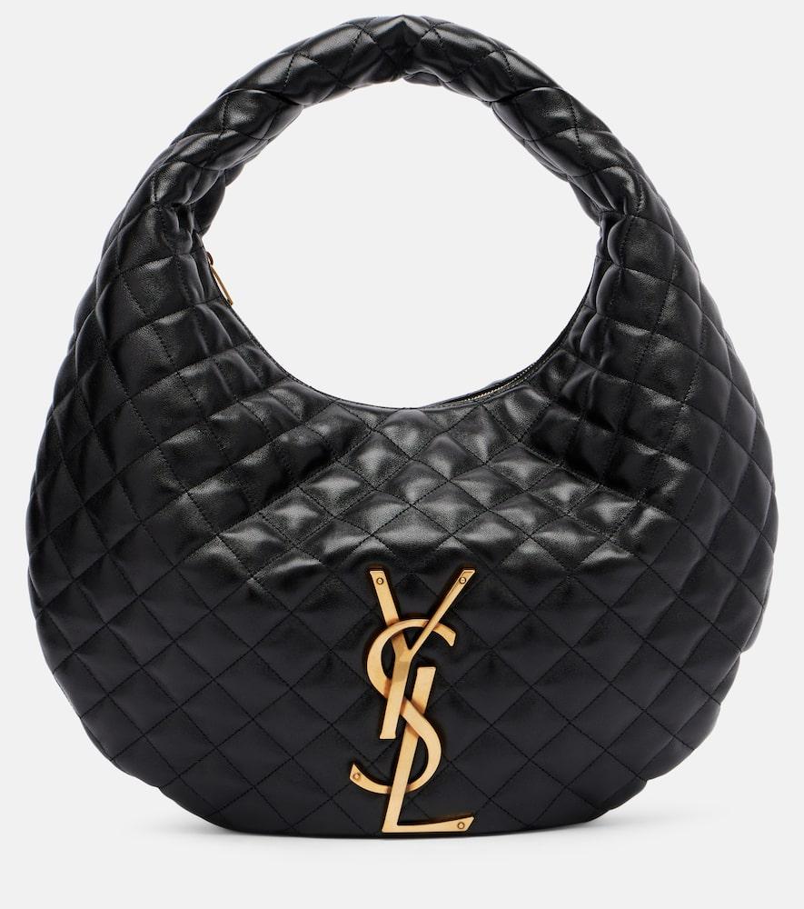 saint laurent icare quilted leather shoulder bag