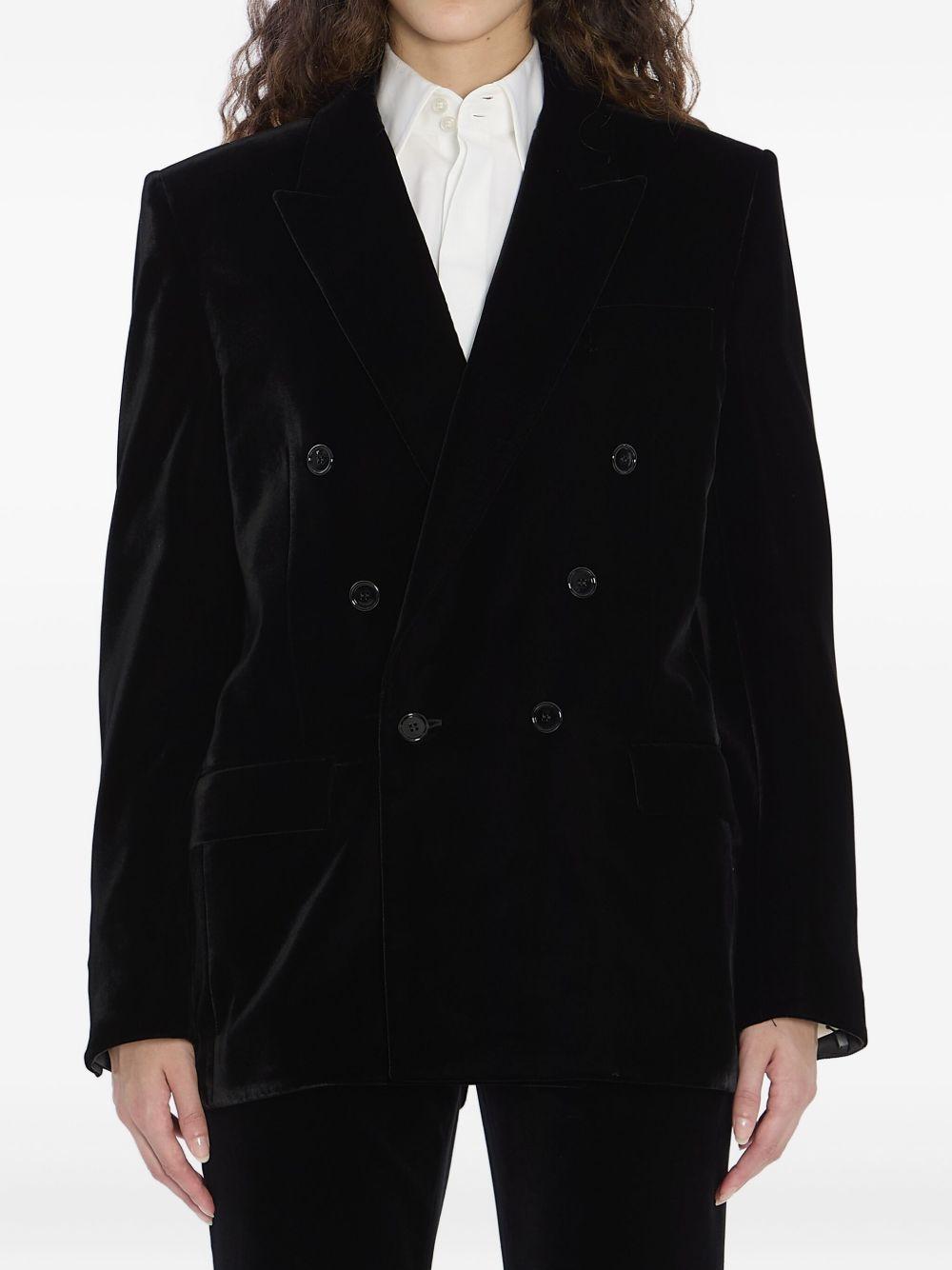 saint laurent jackets black outer: viscose - women