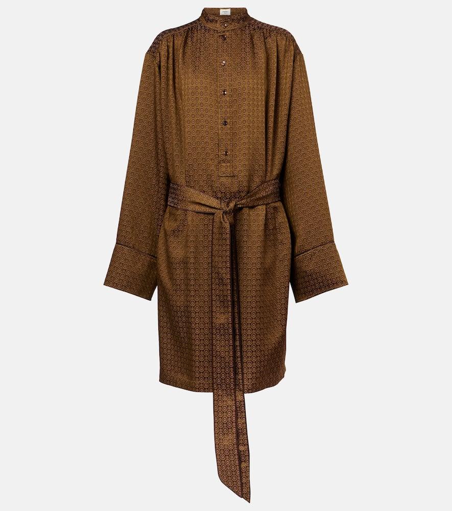 saint laurent jacquard minidress