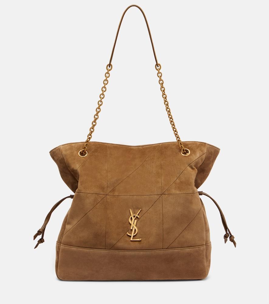 saint laurent jamie shopping medium suede tote bag