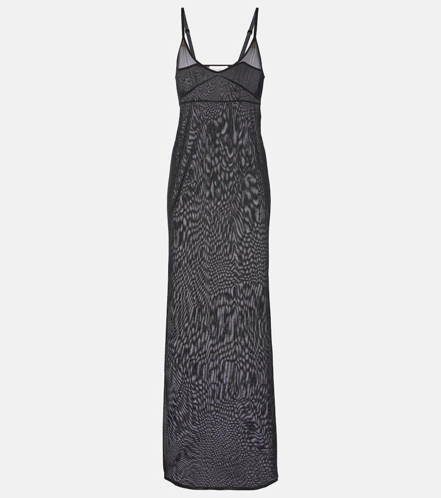 saint laurent jersey slip dress