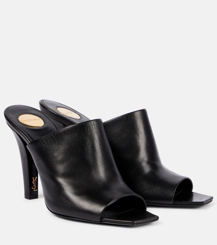 saint laurent jill 95 leather mules