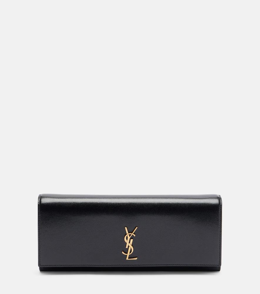 saint laurent kate leather clutch