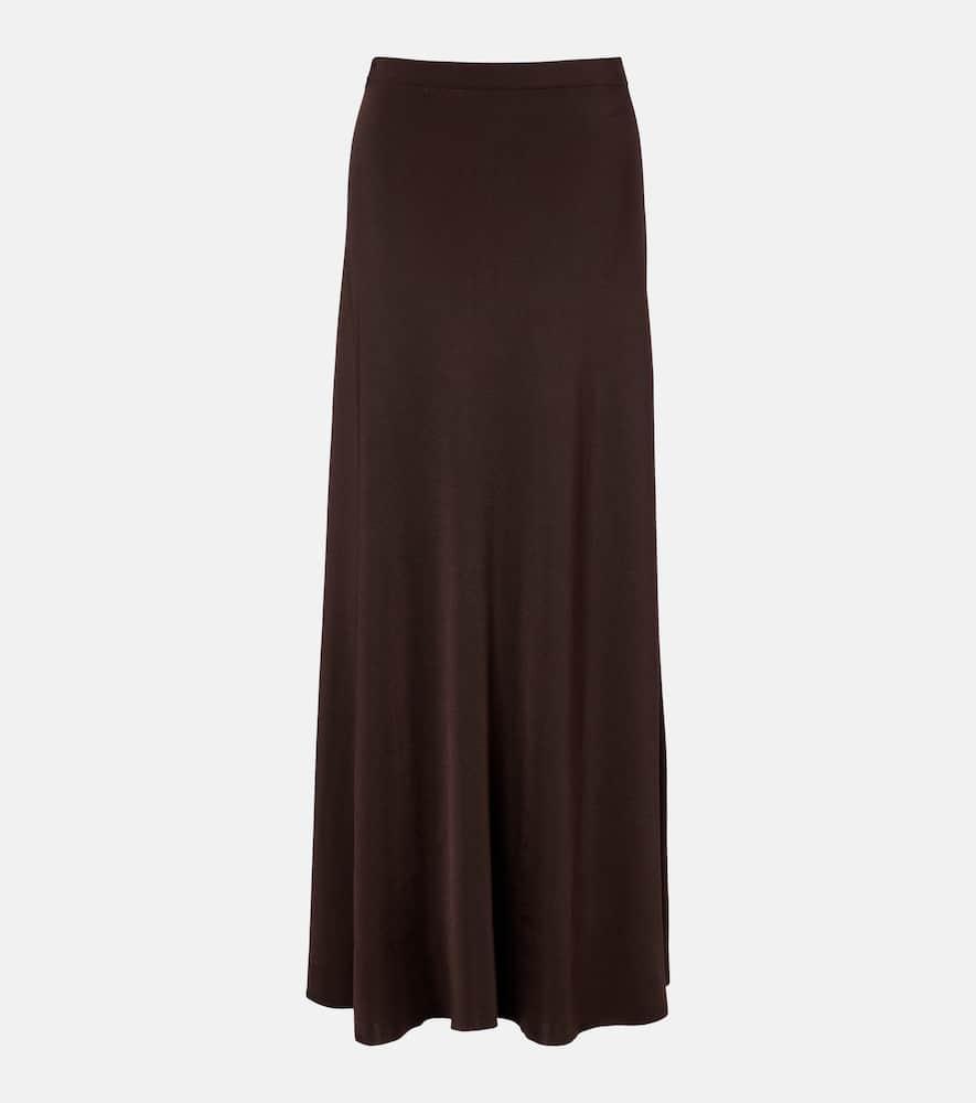 saint laurent knitted maxi skirt