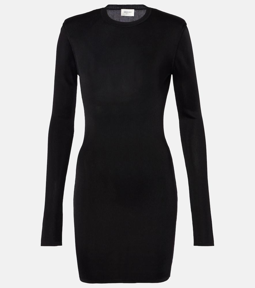 saint laurent knitted minidress