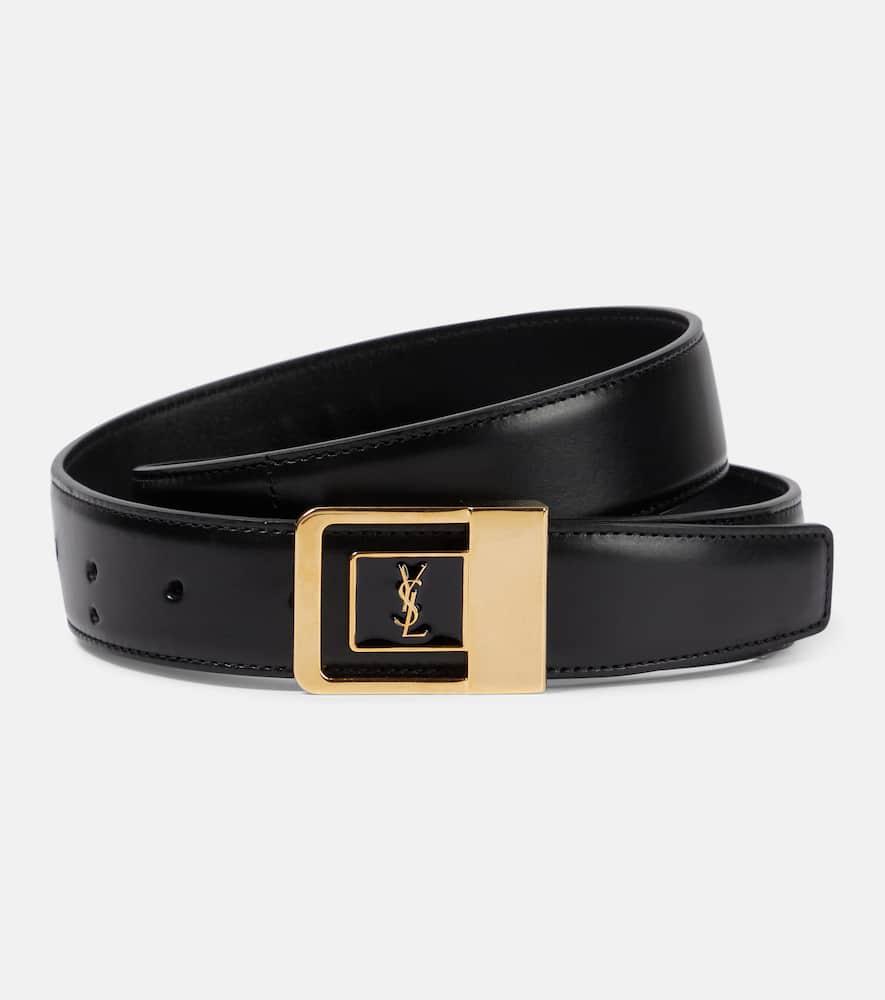saint laurent la 66 leather belt