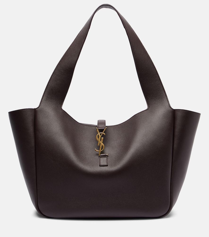 saint laurent le 5 à 7 bea leather tote bag