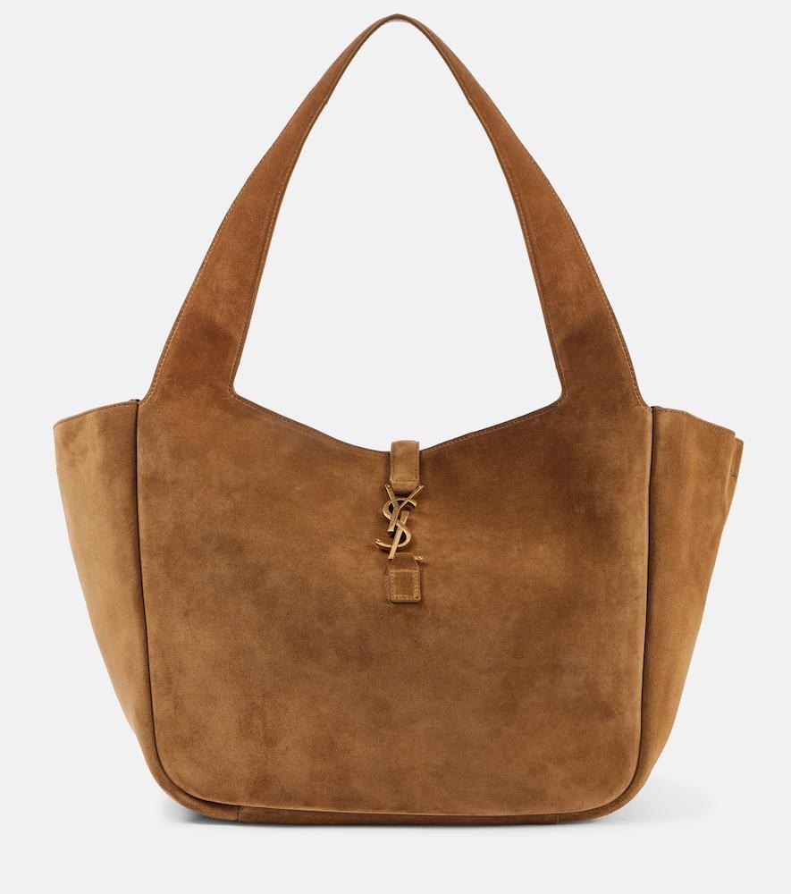 saint laurent le 5 à 7 bea suede tote bag