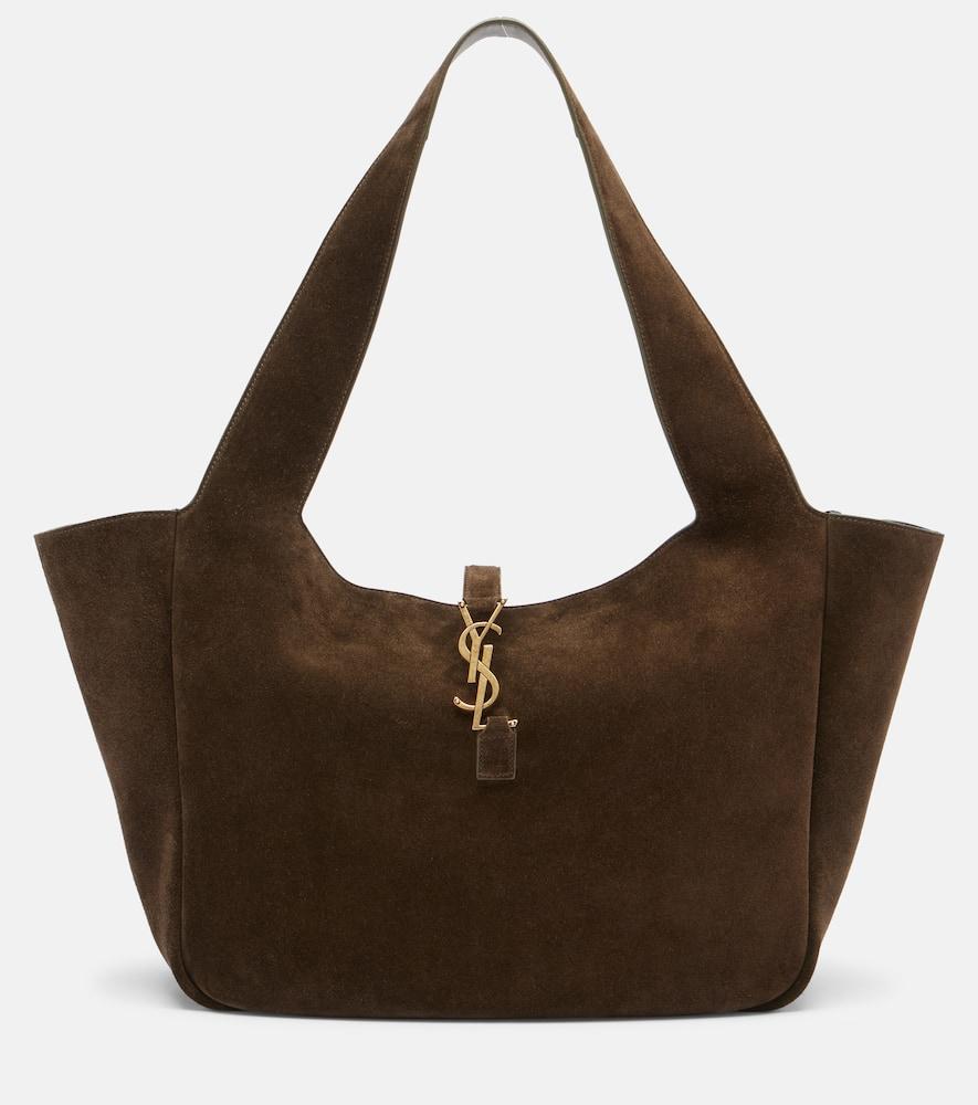 saint laurent le 5 à 7 bea suede tote bag