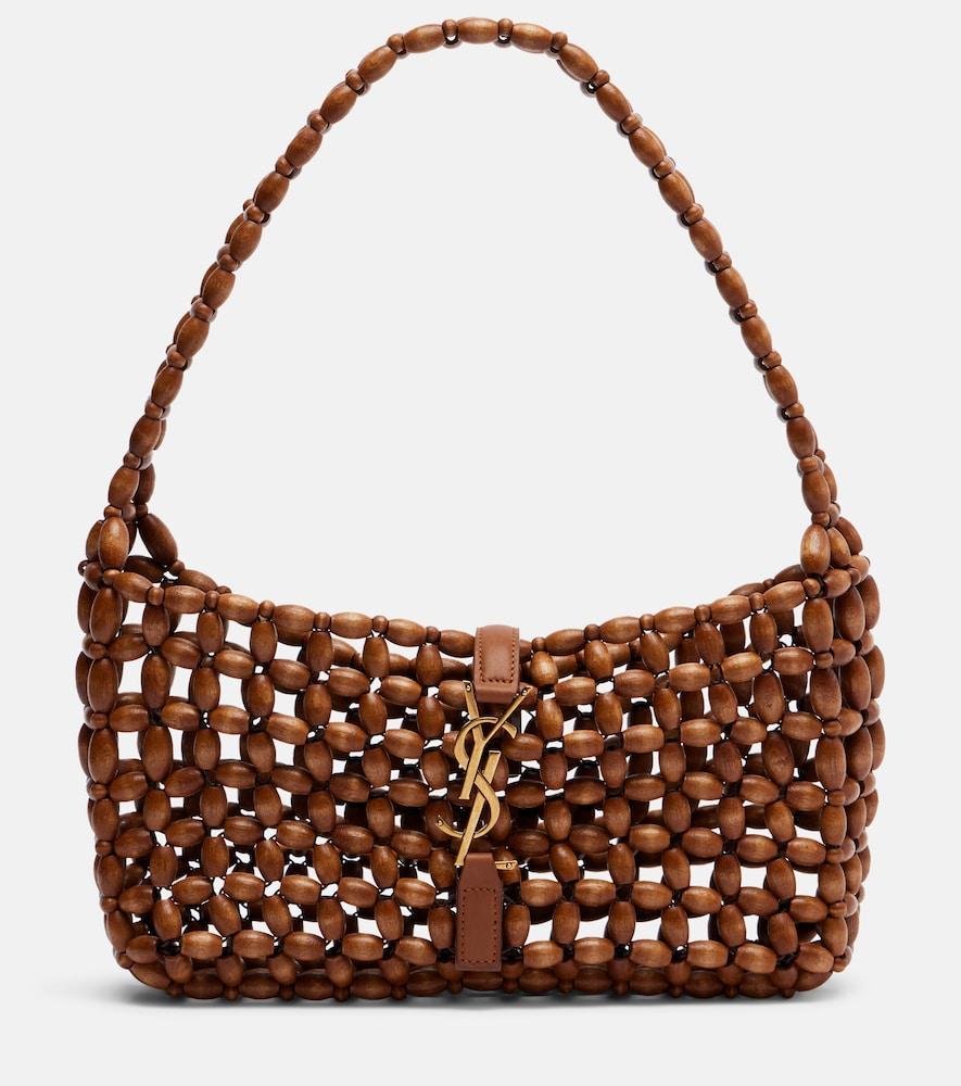 saint laurent le 5 à 7 beaded shoulder bag