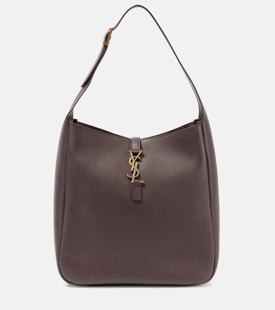 saint laurent le 5 à 7 large leather shoulder bag
