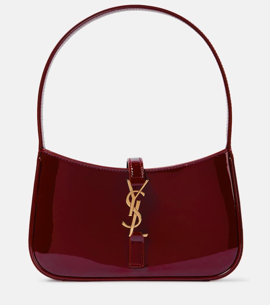 saint laurent le 5 à 7 mini patent leather shoulder bag
