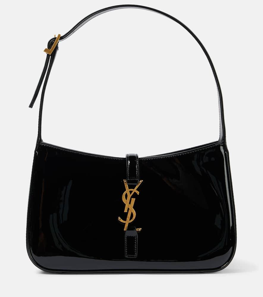 saint laurent le 5 à 7 patent leather shoulder bag