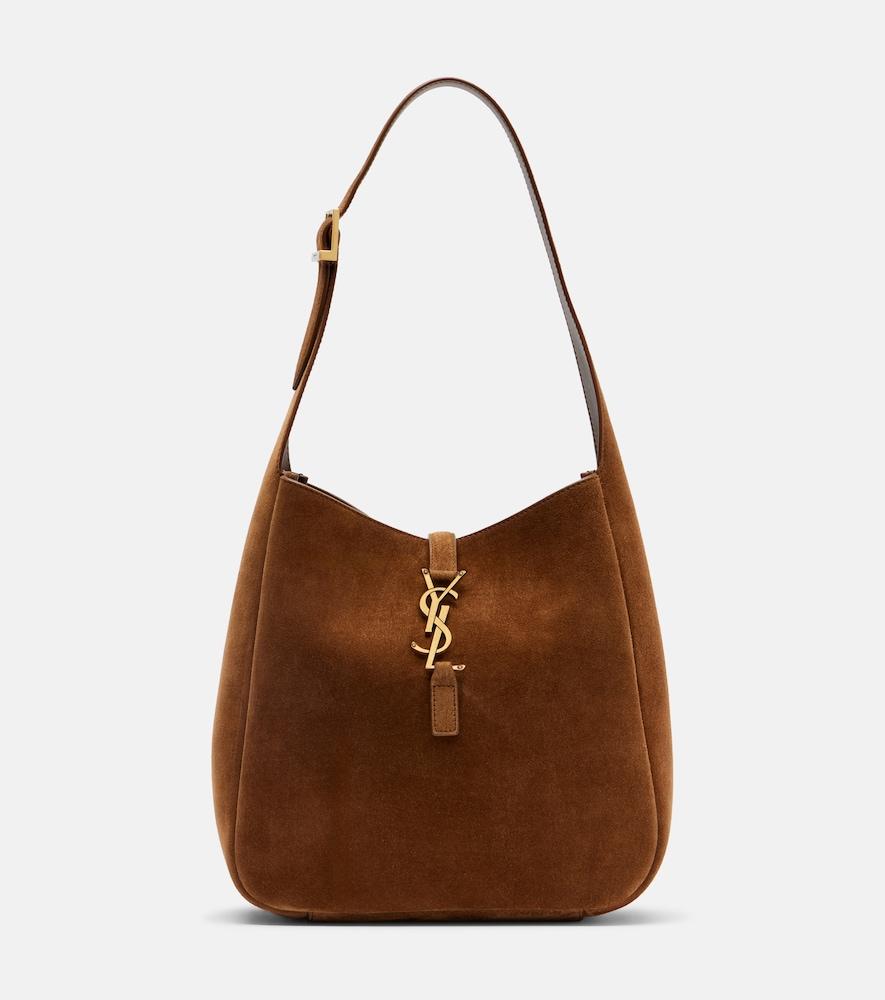 saint laurent le 5 à 7 small suede shoulder bag