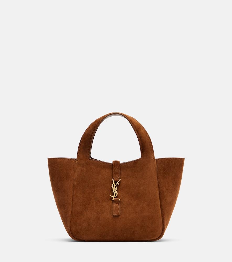 saint laurent le 5 à 7 suede shoulder bag