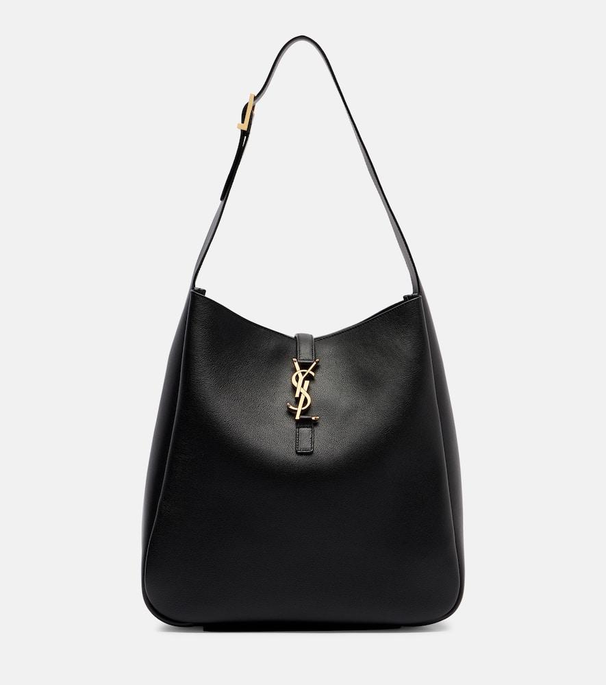 saint laurent le 5 à 7 supple large leather shoulder bag