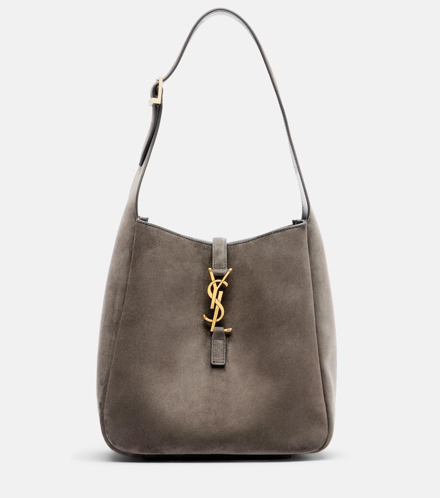 saint laurent le 5 à 7 supple small suede shoulder bag
