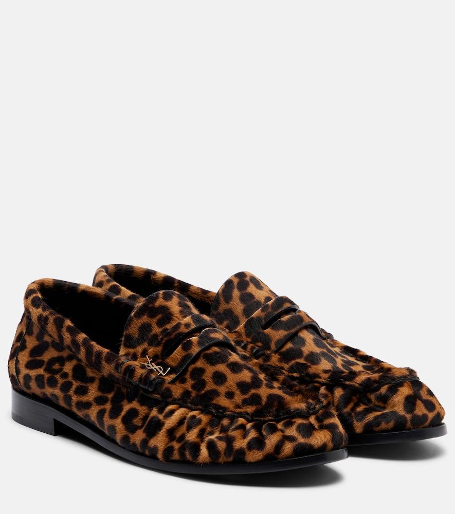 saint laurent le loafer calf hair penny loafers