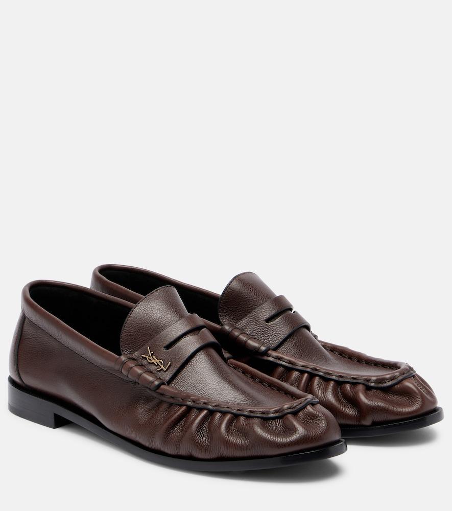 saint laurent le loafer leather penny loafers