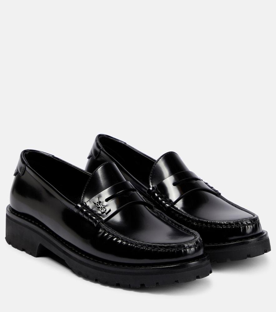 saint laurent le loafer leather penny loafers
