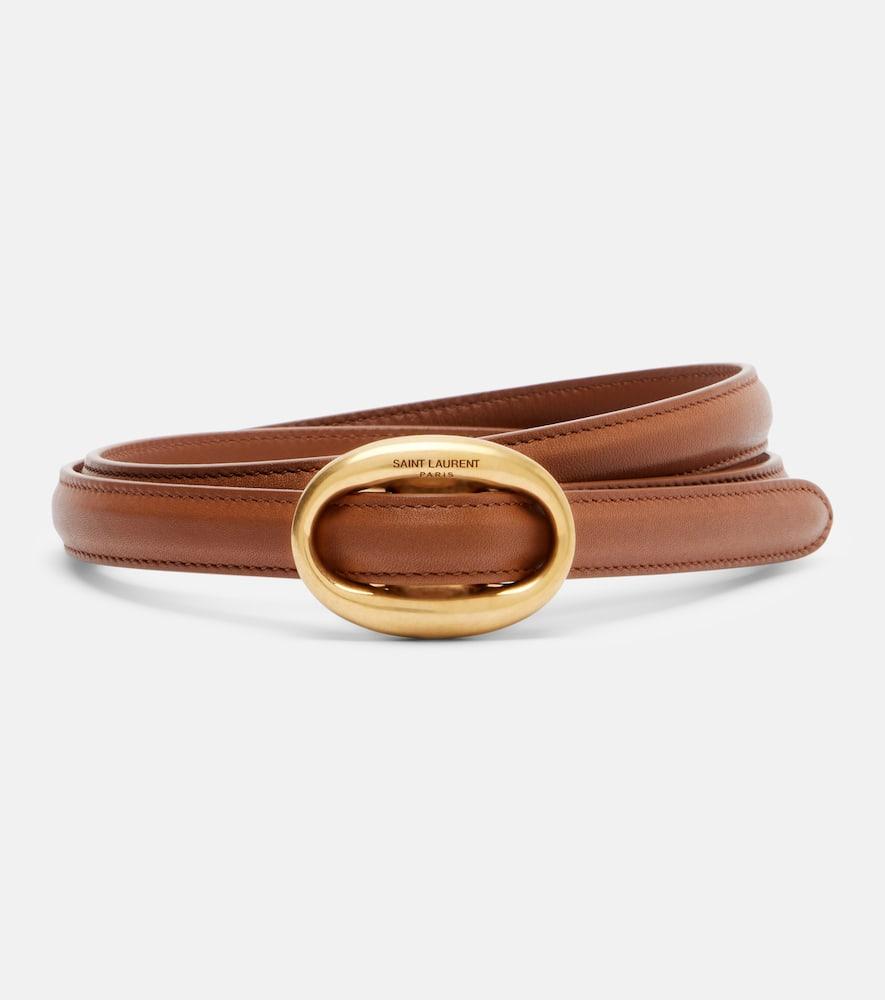saint laurent leather belt