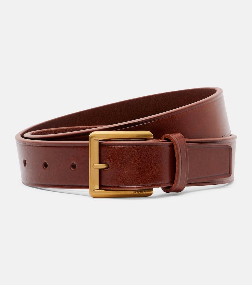 saint laurent leather belt